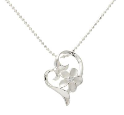 China BOHEMIA Customized Sterling Silver Hawaiian Heritage Plumeria Necklace for sale