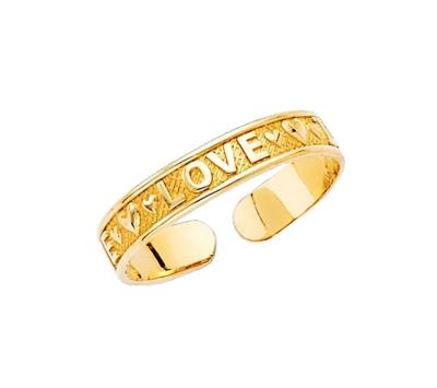 China Vintage Trendy Gold Plated Adjustable Custom Toe Ring For Women for sale