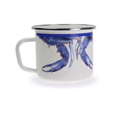 China Retro Nostalgic Wholesale Minimalist Enamel Cup Imitation Mug For Office Use for sale