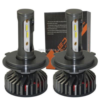 China Automobile Lamp 12v 24v High Power Auto Led 48W 12000LM CSP 1860 H4 Led Mini F2 Car Headlight Light 1860 for sale