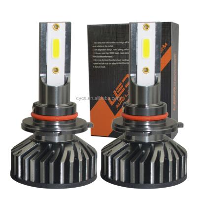 China 9005 hb3 RoHS Aluminum DOB CE 12v 48W 12000LM F2 led car headlight dob ​​led headlight 9005 led car headlight for sale