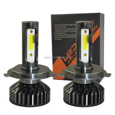 China Automobile Lamp 12v 24v High Power 36W 12000LM COB Auto Led Headlight Bulb H4 Led Headlight F2 High Low Car for sale