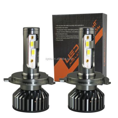 China CE 12v 60W 20000LM F2 3570 aluminum h4 car led headlight bulbs h4 led headlight h4 car led headlight for sale