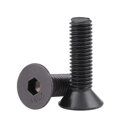 China Black m3 m3x7mm Black Nickel HEX Zinc 7mm Countersunk Flat Head Screws Countersunk for sale