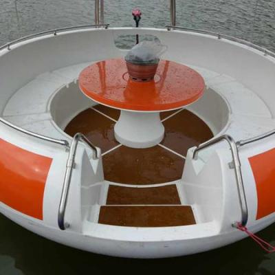 China China hard popular professional factory direct manufacture cheap donut barbecue leisure white boat for sale