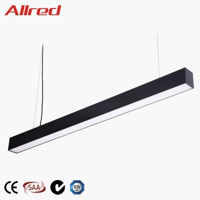 China Home/office/studio/school modern simple/linkable ceiling aluminum high quality LED pendant light 1.2M linear light 4FT shopping mall 20W 40W for sale