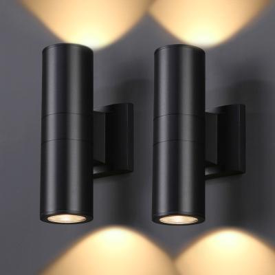 China Polycarbonate Factory Wholesale Waterproof Contemporary Black Exterior Modern Home Wall Lights for sale