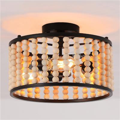 China Wholesale Restaurant Custom Modern Wood Ceiling Outdoor Mounted Hanging Light 220V 110V for Living Room for sale