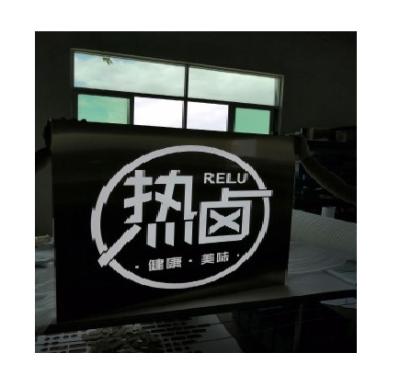 China Buildings Signage Electronic Signs Super Led Sign Appearance Acrylic Shelf Display For Shops for sale