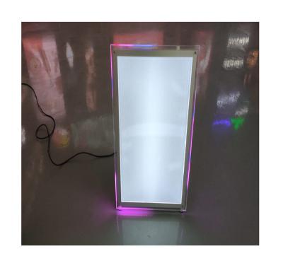 China Super Slim Indoor Crystal Led Light Box Indoor Advertising Acrylic for sale