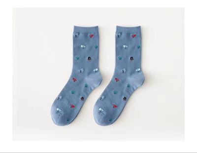 China New Antibacterial Men's Socks Fall And Winter Cotton Custom Funny Happy Socks for sale