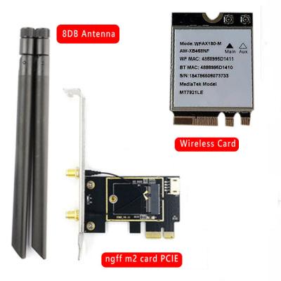 China Latest Product 802.11AX WIFI6 Ax1800 BT 5.2 pcie wifi card 2.4GHZ/5GHZ Wireless Network Card for PC With Factory Wholesale Price for sale