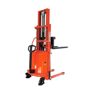 China Hotels High Strength Crane Factory Use 1 Tom 2m Semi Electric Stacker for sale