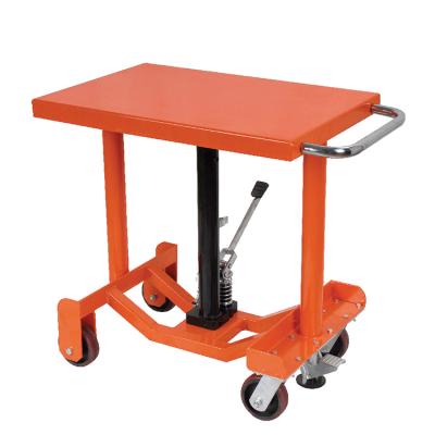 China Hotels Factory Wholesale Heavy Duty 455 Kg Hand Table Top Lift Mechanism Truck for sale