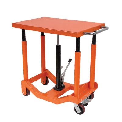 China Best Selling Hotels Stainless Steel 4 Manual Adjustable Legs Lift Table Top Truck for sale