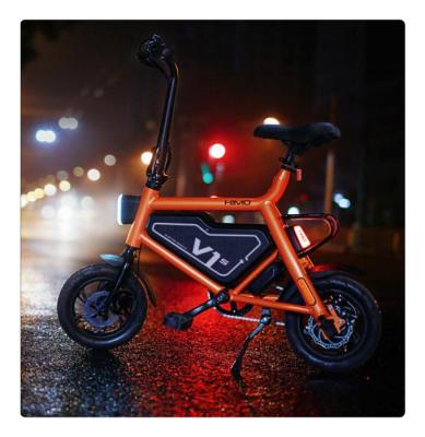 China Xiaomi Electric Bicycle Hot Sale 36V 7.8Ah Lithium Battery HIMO V1S City Folding Electric Bike Running Type for sale