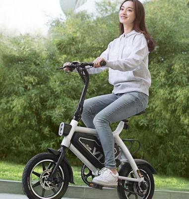 China Cheap Electric Folding Bike Max Speed ​​25km/h Aluminum Alloy HIMO V1 Plus Foldable Ebike Electric Bicycle for sale