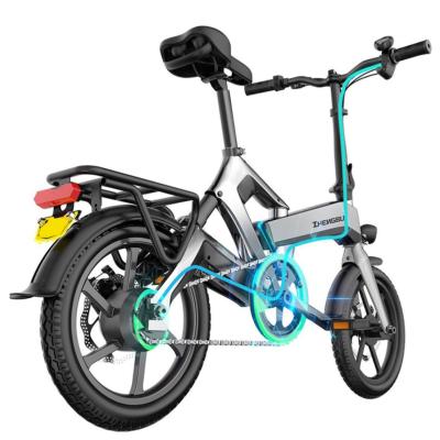 China Newest K6 Ebike 400W Electric Bicycle Magnesium Alloy Removable Battery 2021 60KM Long Range 16*1.95 inch Folding Electric Bike for sale