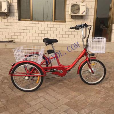 China Electric Cargo Pedal Tricycle Max Range 80km 24 Inch Electric Tricycles for sale