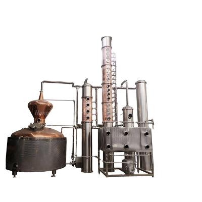 China Factory New Craft 500l All-Copper Still Copper Distillery Equipment Vodka Gin Whiskey Rum Distilling for sale