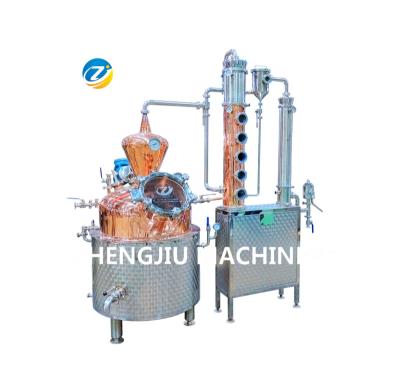 China Factory Apparatus Brandy Electric Heating Distilling Copper Gin Stills Distillery Equipment for sale