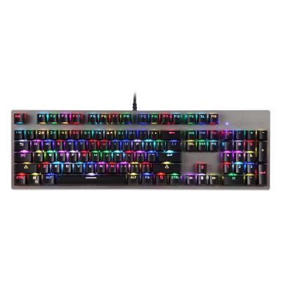 China 2021 Factory Direct Sale Ergonomic RGB Backlit Wired Dual Mode Mechanical Gaming Computer Keyboard 104 KEYS for sale