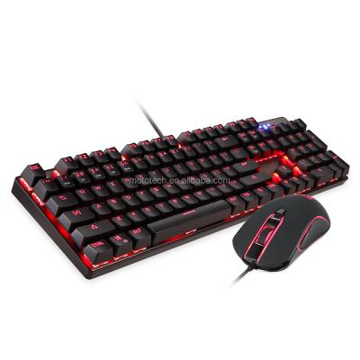 China General Gamer In Stock Wholesale Price 104 Gaming Keys RGB Colorful Backlit Mechanical Keyboard And Mouse Gaming For Laptop DOTA Gamer for sale