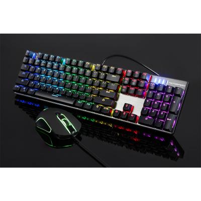 China General Gamer OEM Customized Gaming Latin American Spanish Keyboard Layout Mechanical Blue Outemu Switch With Gaming Mouse for sale