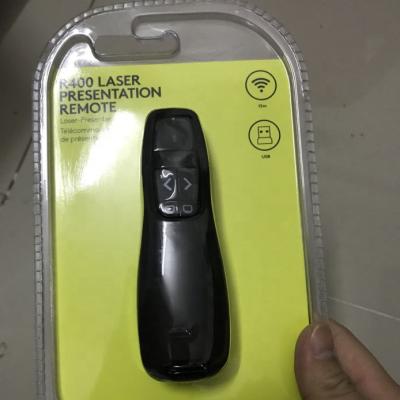 China Original R400 Wireless Laser Pointer Presenter with 2.4GHz USB Laser Pointer Remote Control Pen for PPT PowerPoint for sale