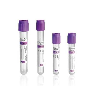 China Ø13×75mm Vacuum Blood Collection Vacutainer Tubes Ø13×100mm K3/K2 EDTA Blood Test Collection Tube For Medical Use Te koop