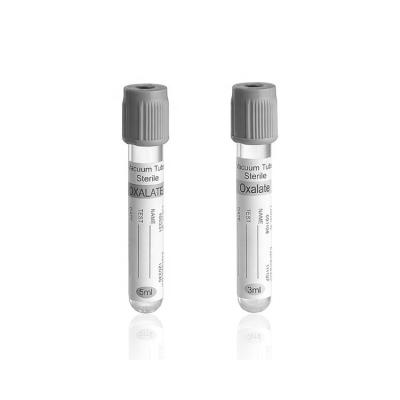 China Grey Top 2ml,3ml,4ml, Vacuum Sodium Fluoride Glucose Blood Collection Tubes Glucose Tubes for sale