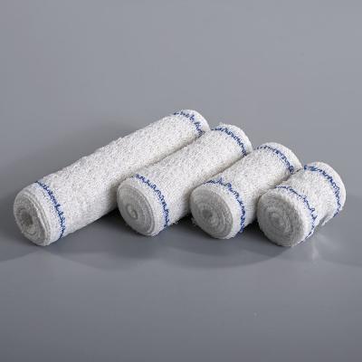 Китай Blue Red White Color Line Medical Cotton Crepe Bandage Elastic Crepe Bandage Spandex Crepe Bandage продается