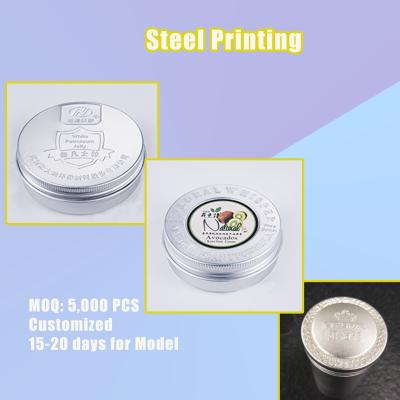 China Cosmetic Aluminum Lip Balm Tin Can With Screw Lid/Candle Tin Pot/Round Container For Storage Lipstick Sample Cream Jar for sale