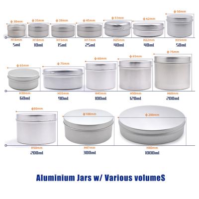 China Quality Cosmetic Guaranteed Appropriate Price Customized Aluminum Jar Cosmetics Containers for sale