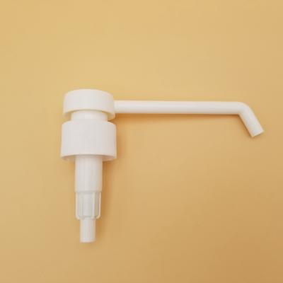 China Long Spout 28-410 White Lotion Pump Non Refillable Plastic Screw Dispenser for sale