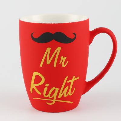 China Mr. Viable Right and Mrs. Always Right Ceramic Coffee Mug Tea Milk Gift Mug for sale