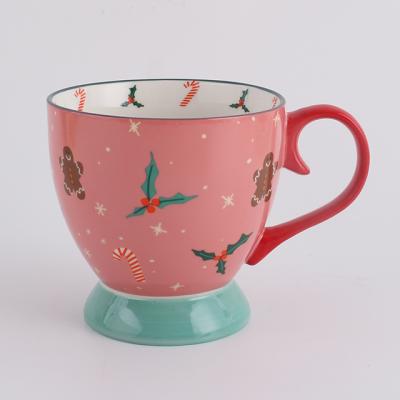 China Wholesale Eco Friendly Viable Christmas Maker Porcelain Ceramic Coffee Mug for sale