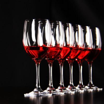 China 320ml Wine Glass and Goblet Wholesale Viable Burgundy Champagne Glasses Lead Free Crystal for sale