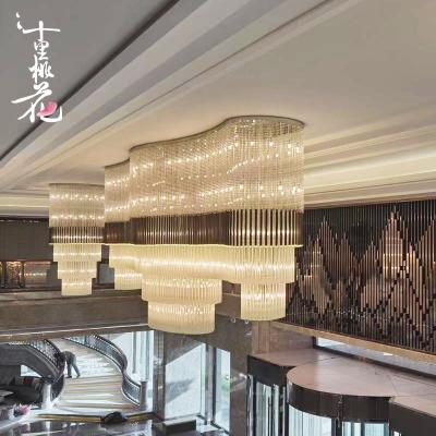 China Modern Luxury Large Chandelier Glass Chandelier For Hotel for sale