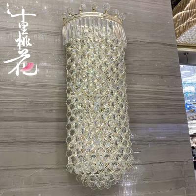 China Modern Wall Light Modern Indoor Crystal Chandeliers Luxury Gold Pendant Lights for sale