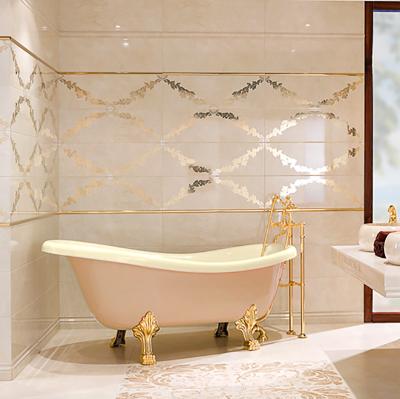 China Luxury style Foshan factory springletile gold and white decoration kitchen wall tiles design glitter tiles for sale