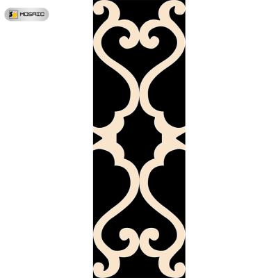 China Nordic Gold Bathroom Black Springletile Style Porcelain Pattern Home Decorative Luxury Bathroom Wall Tiles For Villa for sale