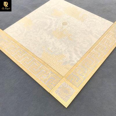 China Foshan Gold 3d Flooring Tiles Flooring Patterns Antique Beige Wood Ceramic Porcelain Wood Look Tiles for sale