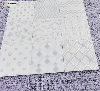 China Springletile Carrara European and American silver microcrystalline surface style wall and waterjet indoor floor tiles for sale