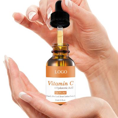 China Skin Revitalizer OEM ODM High Quality Animal Cruelty Free Vitamin C Hyaluronic Acid Serum For Face Dark Spots Dull Dry Skin for sale