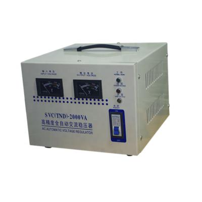 China SVC SVC Copper TND 2000VA 230V 220V Full Automatic AC AVR Voltage Regulator Stabilizer for sale