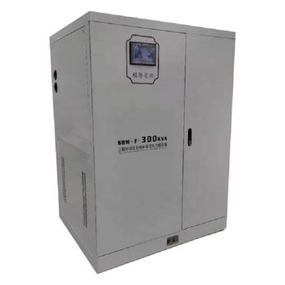 China SBW SBW-F-300KVA Separate Regulation Industrial 3 Phase AC High Capacity Automobile Independent Voltage Regulator AVR Stabilizer for sale