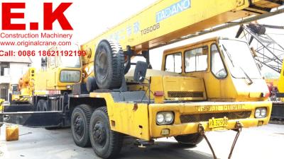 China Japanese Used mobile Tadano truck Crane 50ton boom truck crane, mobile crane (TG500B) for sale