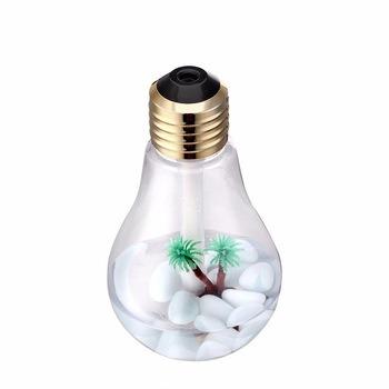 China Ultrasonic 400ml LED Lamp Air Humidifier Essential Oil Diffuser Atomizer Air Freshener Mist Maker with LED Night Bulb for sale