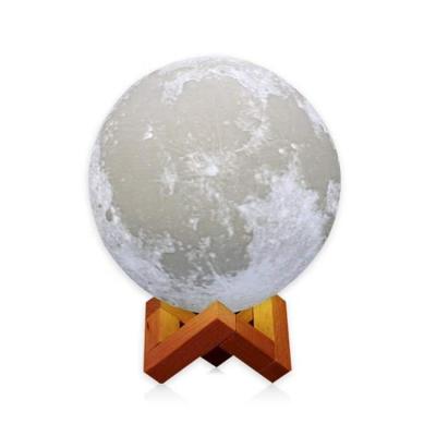 China Modern Hot Sale Moon Lamp 3D Printing Touch Control Dimmable Rechargeable Moon Night Light for sale